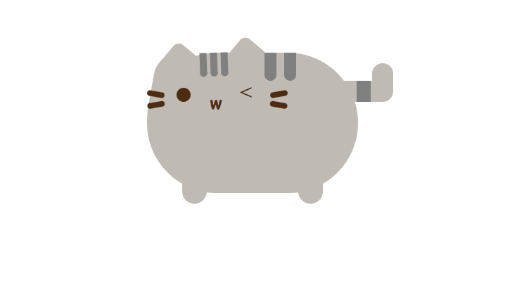 winking pusheen