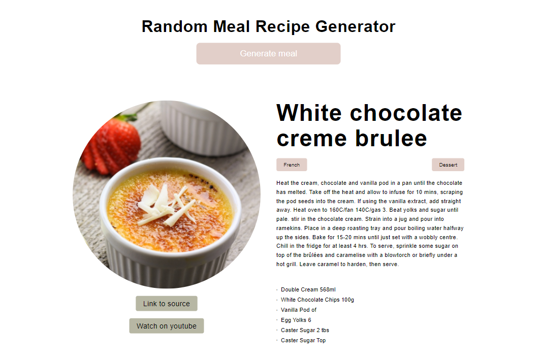 random meal generator